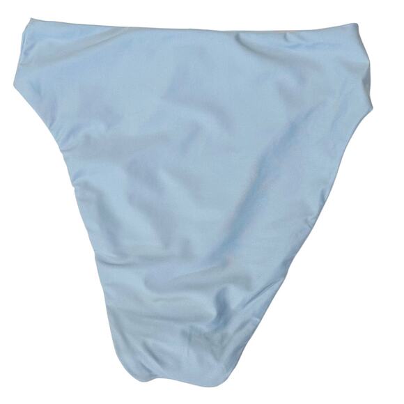 2/$15 NWT J. Crew High-Rise Bikini Bottom Light Blue High-Cut Leg UPF 50+ Size M - Picture 5 of 9